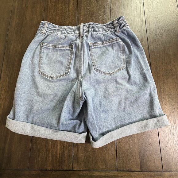 Women's SONOMA Denim Patch Pocket Bermuda Shorts- Size 10 - Picture 2 of 8